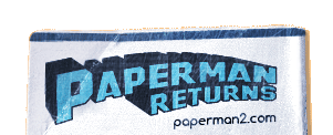 ペーパークラフトの展開図をダウンロードできるWebサイト、ペーパーマンリターンズのタイトル