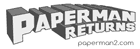 無料ペーパークラフト制作のペーパーマンリターンズのロゴ