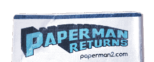ペーパークラフト制作・製作・設計承ります。展開図を無料ダウンロードできる「ペーパーマンリターンズ」のタイトルロゴ